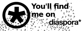 You'll find me on Diaspora You'll find me on Diaspora