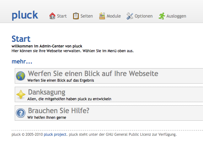 Backend-Übersicht