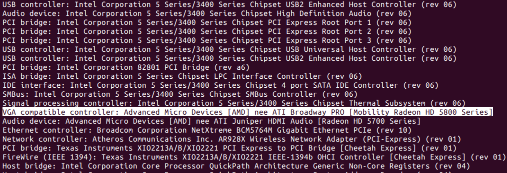 Anzeige der PCI-Geräte unter Linux